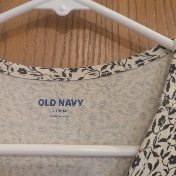 Old Navy Tiered Short Sleeve Dresses Floral Patterns (Lot of 2) Girls-Size Lg - Picture 5 of 6